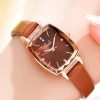 The new GEDI watch for women is simple and elegant, with a small and thin leather strap and a cube sugar design, creating a retro student trend undefined
